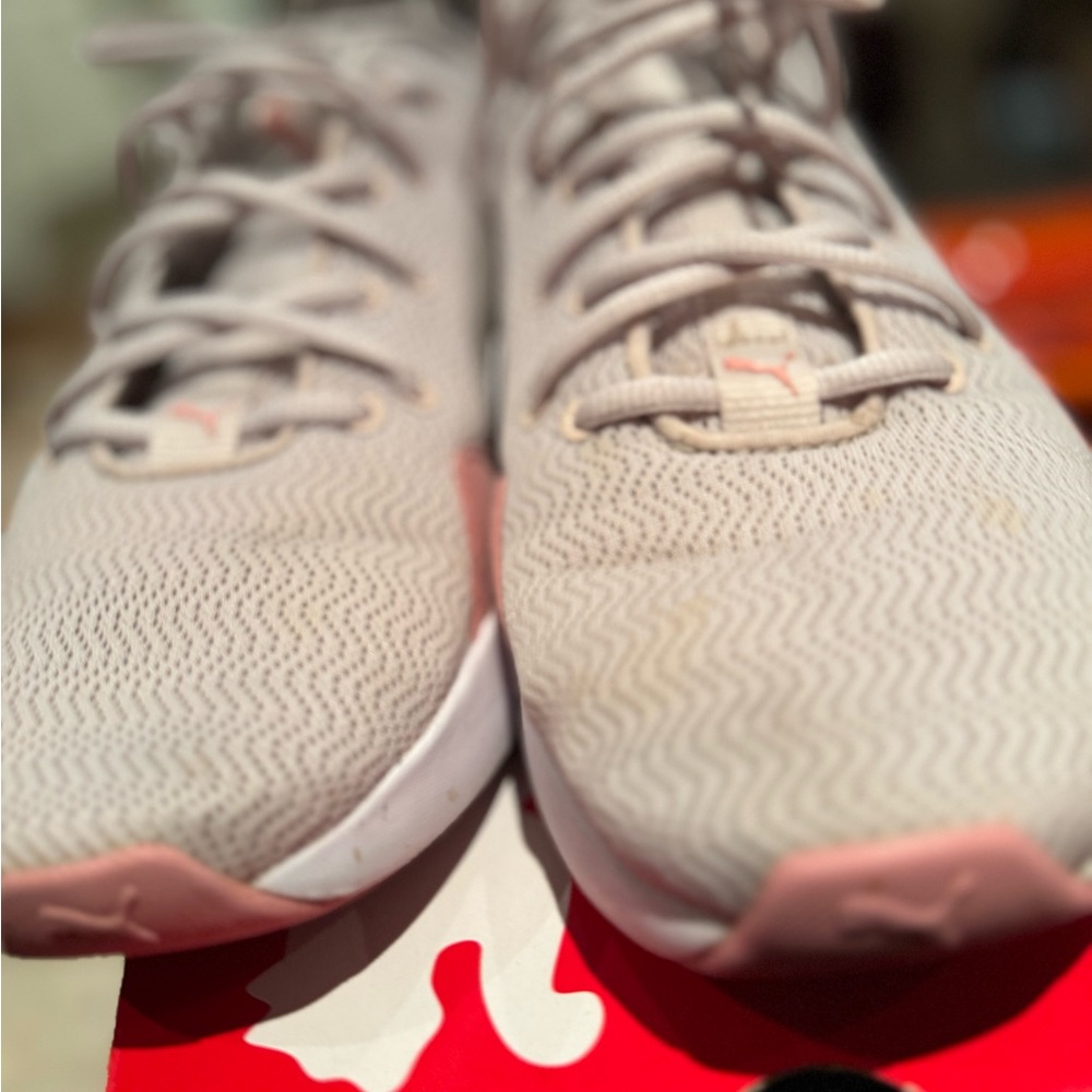 Puma Pink and White Sneakers - Picture 3 of 9
